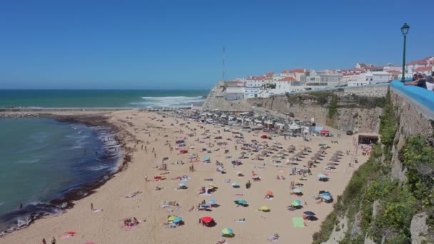 葡萄牙马夫拉 2020年8月15日葡萄牙Ericeira村视图 — 图库视频影像