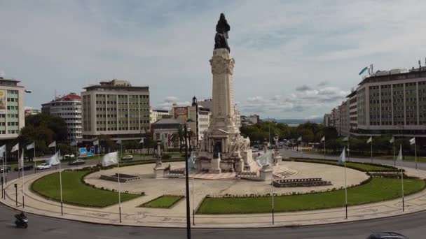 Lissabon Portugal September 2020 Blick Auf Die Innenstadt Von Lissabon — Stockvideo