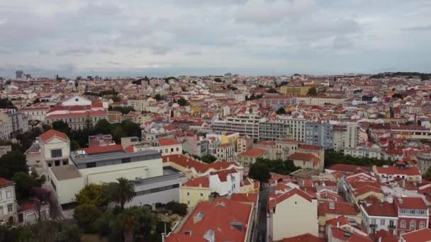 Lissabon Portugal September 2020 Blick Auf Die Innenstadt Von Lissabon — Stockvideo