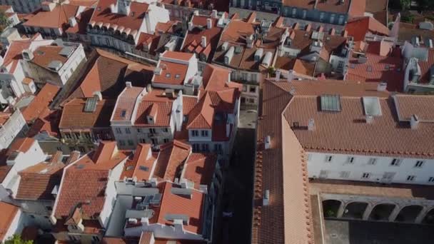 葡萄牙里斯本 September 2020 里斯本市中心的航空摄影景观 — 图库视频影像