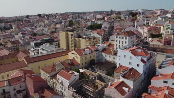 Lisszabon Portugália 2020 Szeptember Kilátás Belvárosra Lisszabon Légi Fotózás — Stock videók