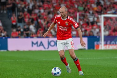 Lizbon, Portekiz. 23 Ağustos 2025. Estdio da Luz 'da Benfica ve Tondela arasında oynanan Liga Portekiz Maçı 3.. 