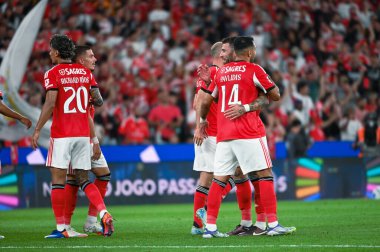 Lizbon, Portekiz. 23 Ağustos 2025. Estdio da Luz 'da Benfica ve Tondela arasında oynanan Liga Portekiz Maçı 3.. 