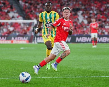 Lizbon, Portekiz. 23 Ağustos 2025. Estdio da Luz 'da Benfica ve Tondela arasında oynanan Liga Portekiz Maçı 3.. 