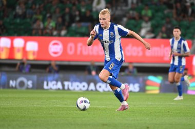 Lizbon, Portekiz. 30 Ağustos 2025. Portekiz Ligi 'nin Lizbon' daki Estdio Jose Alvalade 'de oynanan 4. turunda FC Porto' ya karşı Sporting CP.