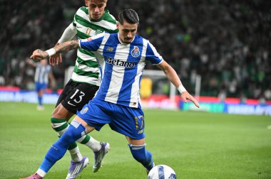 Lizbon, Portekiz. 30 Ağustos 2025. Portekiz Ligi 'nin Lizbon' daki Estdio Jose Alvalade 'de oynanan 4. turunda FC Porto' ya karşı Sporting CP.
