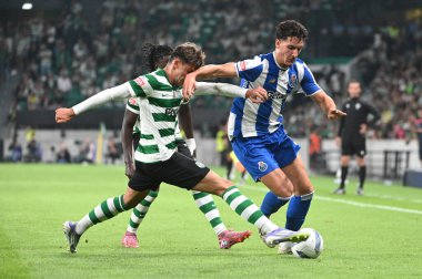 Lizbon, Portekiz. 30 Ağustos 2025. Portekiz Ligi 'nin Lizbon' daki Estdio Jose Alvalade 'de oynanan 4. turunda FC Porto' ya karşı Sporting CP.