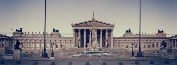 Parlamento Binası Viyana Ünlü Avrupa Şehri Avusturya Nın Başkenti Panoraması — Stok fotoğraf