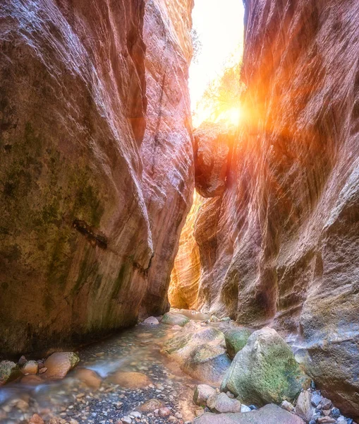 Erstaunliche avakas Schlucht, Naturlandschaft, Zypern — Stockfoto