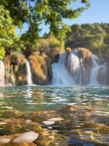 Amazing nature landscape, waterfall Skradinski buk, Krka National Park, Croatia