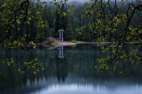 Amazing View Alpine Lake Synevyr Sea Eye Carpathians Carpathian Mountains — Stock Photo, Image