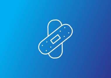 alçı simgesi, vektör illüstrasyonu 