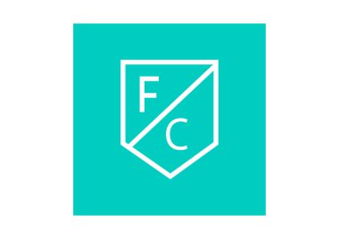 Futbol web simgesi, renkli vektör çizim