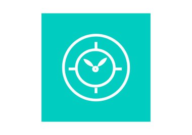 Basit web simgesi saat simgesi olan