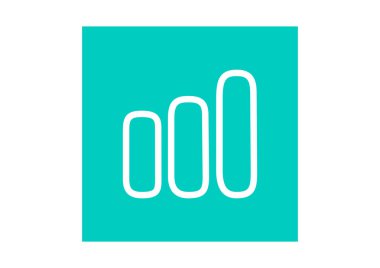 Basit web simgesi ile büyüyen grafik sembolü