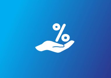 el web simgesi üzerinde yüzde. vektör tasarımı