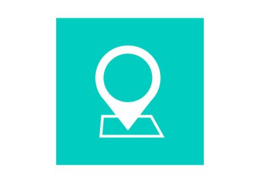 Web simgesi konumu harita simgesi olan