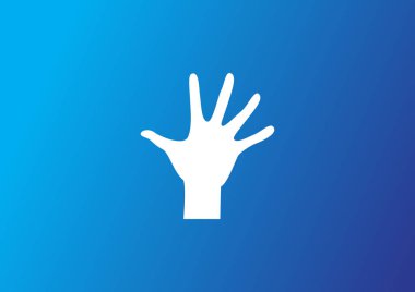 İnsan eli ile basit web simgesi