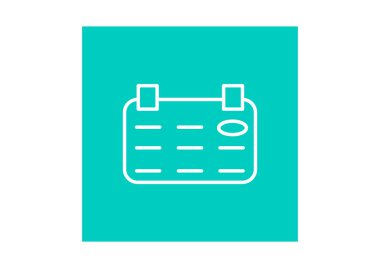 Takvim web simgesi, vektör çizim 