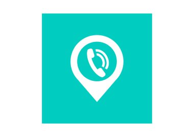 Web simgesi konumu harita simgesi olan