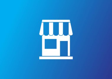 Dükkanı web simgesi, vektör çizim 