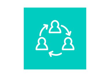 insanlar web simgesi grubudur. Vektör tasarımı