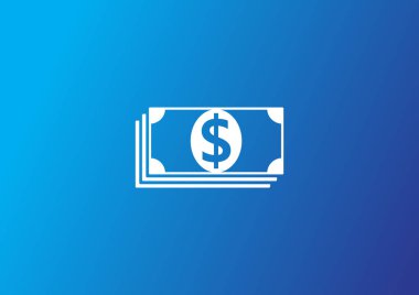 Para web simgesi, renkli vektör çizim