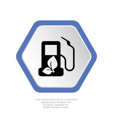 benzin web simgesi, vektör çizim kapalı 