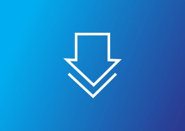 Ok işareti ile basit web simgesi