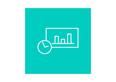 Basit web simgesi ile büyüyen grafik sembolü