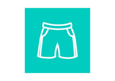 basit şort simgesi