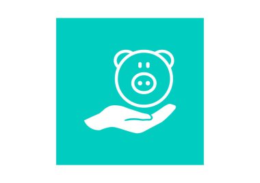 mevduat sigorta web simgesi. vektör tasarımı