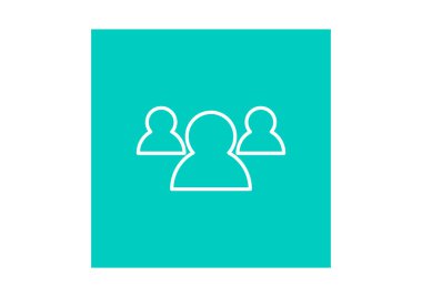 Grup insanlar basit web simgesi