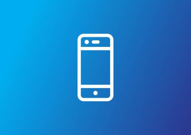 Boş ekranlı basit akıllı telefon  