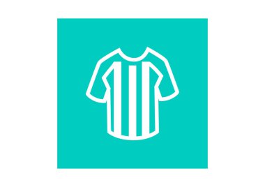 Futbol web simgesi, renkli vektör çizim