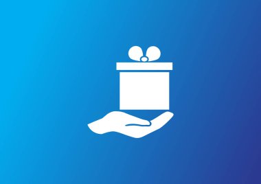 onun el web simgesi olarak Hediyelik. vektör tasarımı