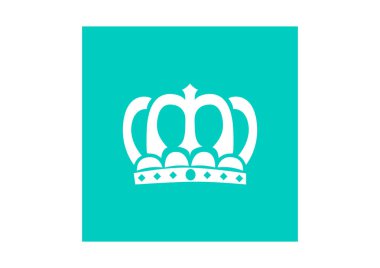 Web simgesi, vektör çizim taç 