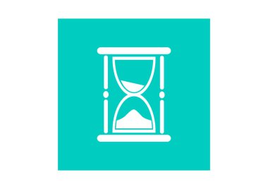 Basit web simgesi saat simgesi olan