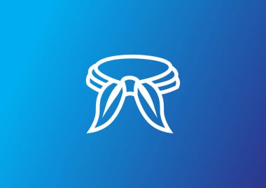 kravat düz simgesi, vektör, illüstrasyon