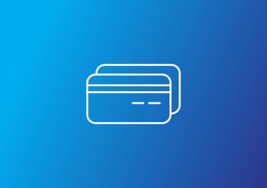 Plastik kart basit web simgesi