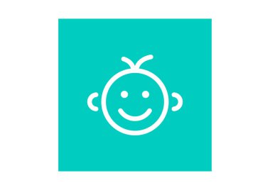  küçük bebek sembolü, vektör çizim