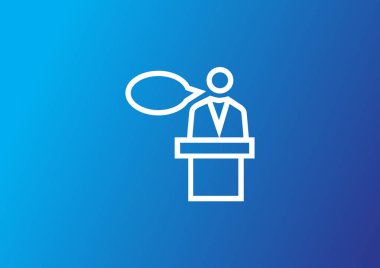 sözcü düz kutsal kişilerin resmi, vektör, illüstrasyon