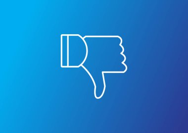 başparmak Web simgesi, vektör çizim 