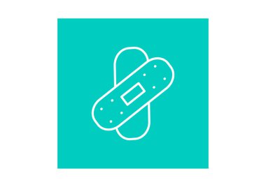 alçı simgesi, vektör illüstrasyonu 