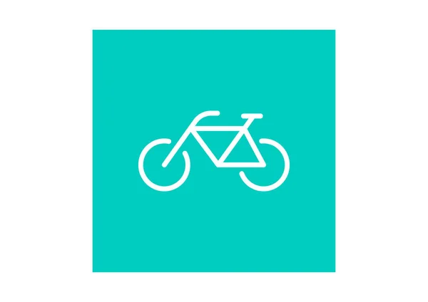 Bicycle Flat Icon Vector Illustration — Stock Vector