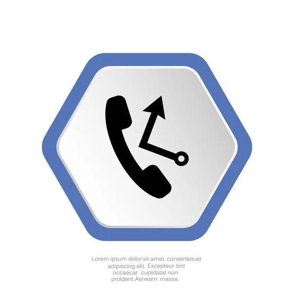 Phone call web icon — Stock Vector