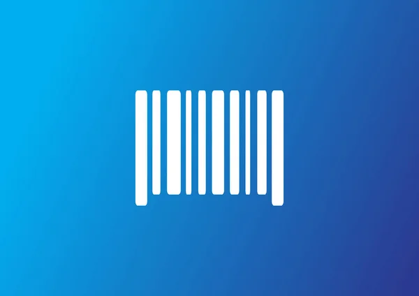 Barcode Flaches Symbol Vektor Illustration — Stockvektor