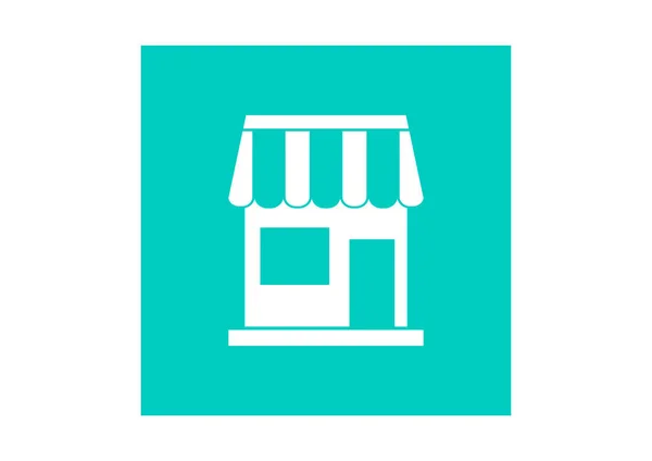 Shop Web Icon Illustrazione Vettoriale — Vettoriale Stock
