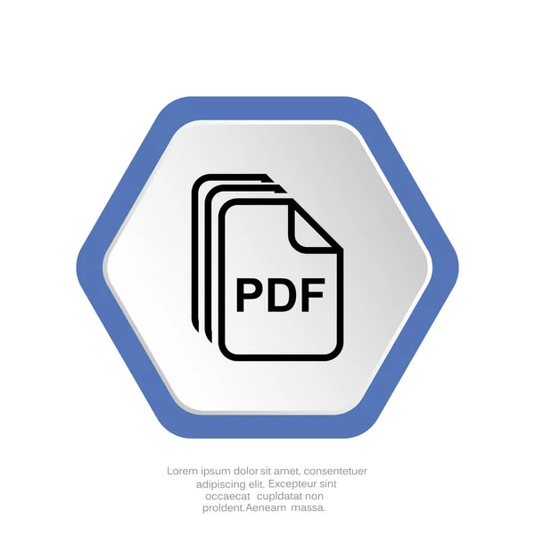 Zakelijke Documentpictogram Vectorillustratie — Stockvector