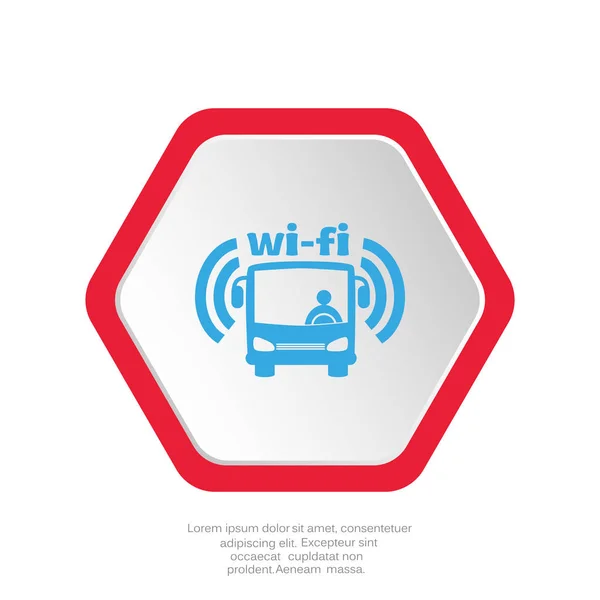 Bus Web Symbol Vektorillustration — Stockvektor